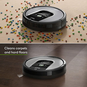 iRobot Roomba 960 Robot Vacuum - Cleaning carpet and hard floors